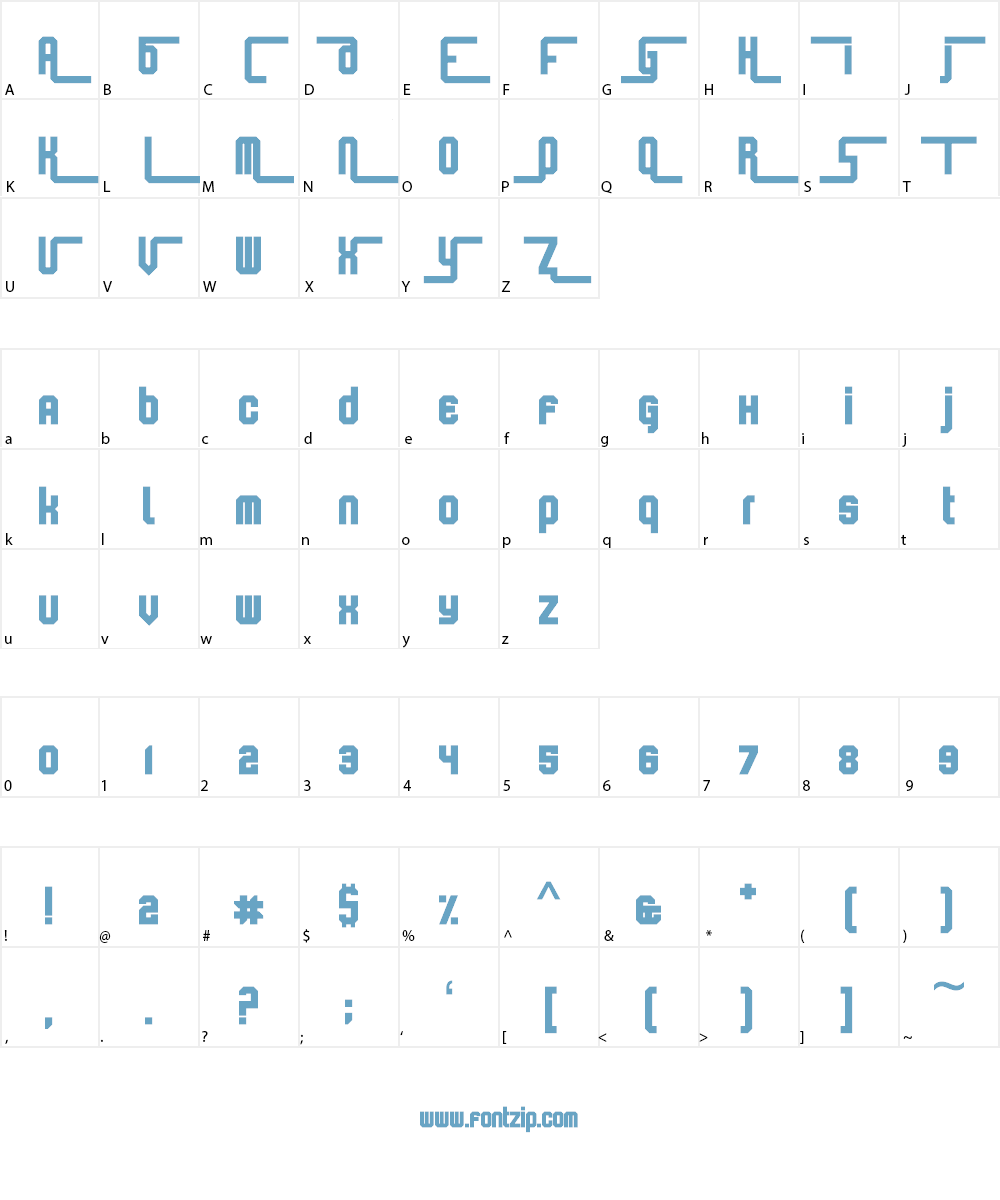 Keyboard Warrior Font Character